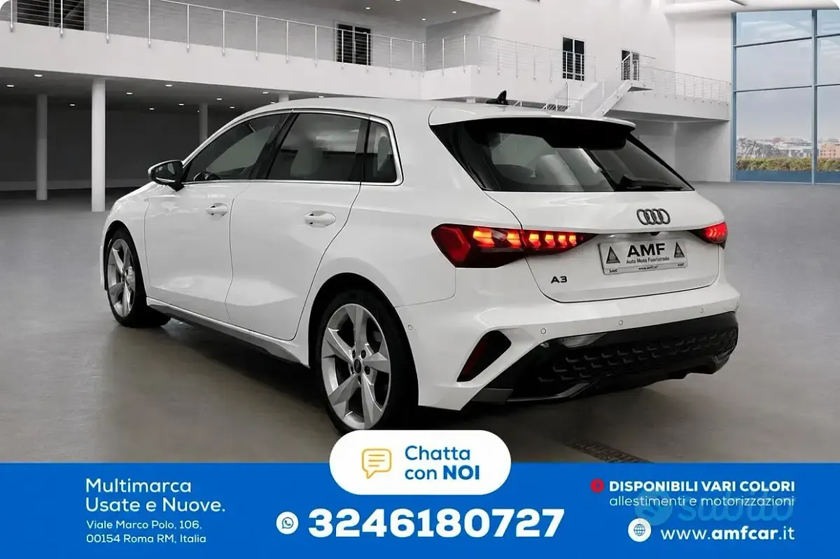 Usata Audi A3 S-Line 116 CV (85 kW) 2025 Bianco Berlina