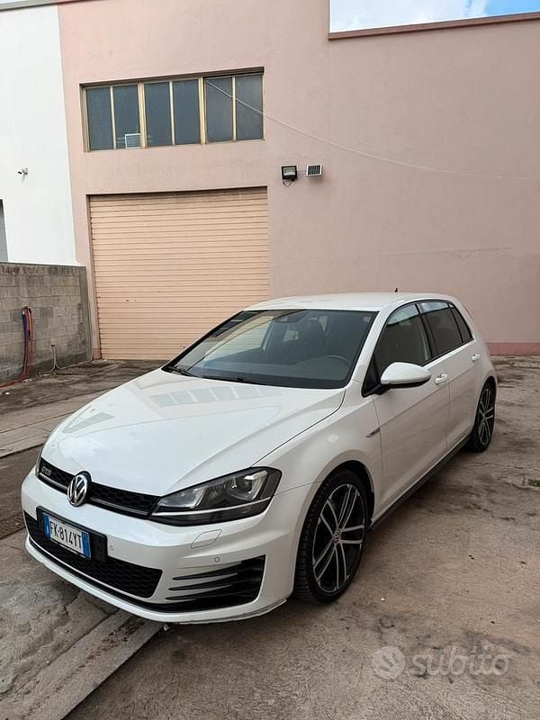 Usata VW Golf VII GTD 184 CV (135 kW) 2017 Bianco Berlina