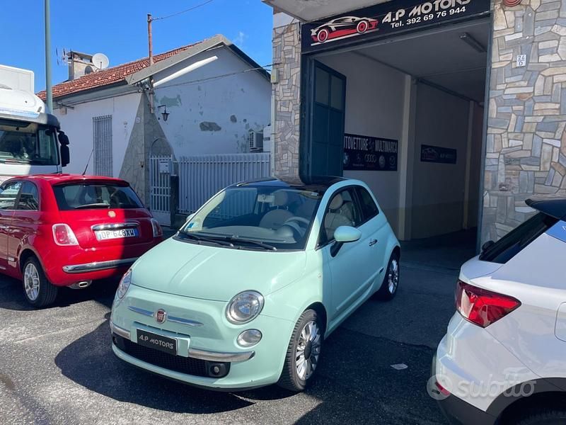 Usata Fiat 500 Lounge 69 CV (50 kW) 2015 Verde Utilitaria