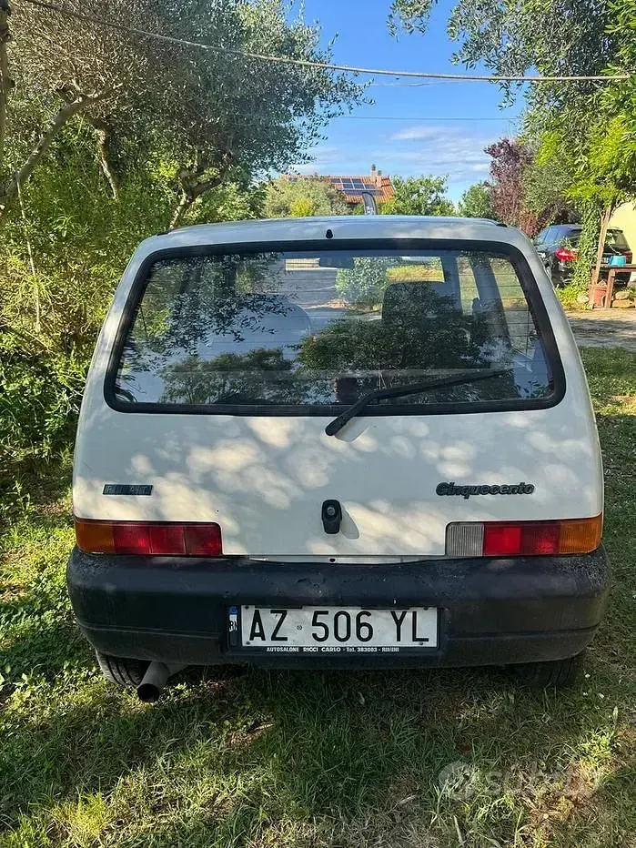 Usata Fiat Cinquecento 39 CV (28 kW) 1998 Bianco Utilitaria