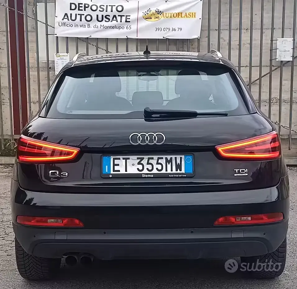 Usata Audi Q3 Advanced 140 CV (102 kW) 2013 Nero SUV