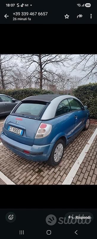 Usata Citroën C3 Pluriel 73 CV (53 kW) 2006 Blu Cabrio