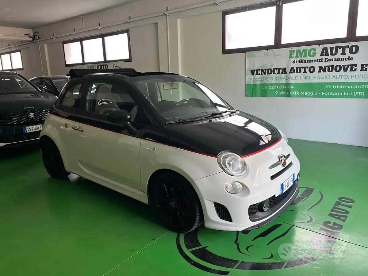 Usata Abarth 500C 140 CV (102 kW) 2011 Bianco Cabrio