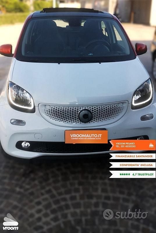 Usata Smart ForFour Prime 71 CV (52 kW) 2017 Bianco Utilitaria