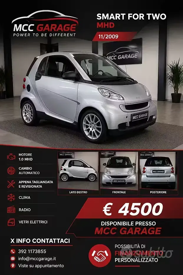 Usata Smart ForTwo Coupé Passion 71 CV (52 kW) 2009 Coupé