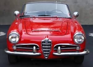 Brugt Alfa Romeo Giulia Veloce 112 HK (82 kW) 1965 Rød Cabriolet