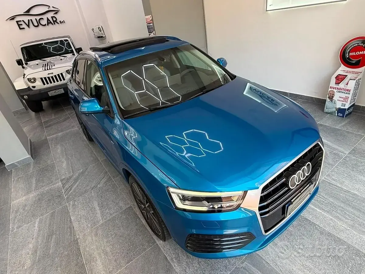 Usata Audi Q3 S-Line 150 CV (110 kW) 2019 Blu SUV