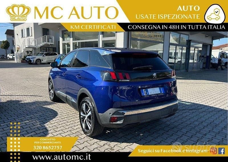 Usata Peugeot 3008 Allure 120 CV (88 kW) 2018 Blu SUV