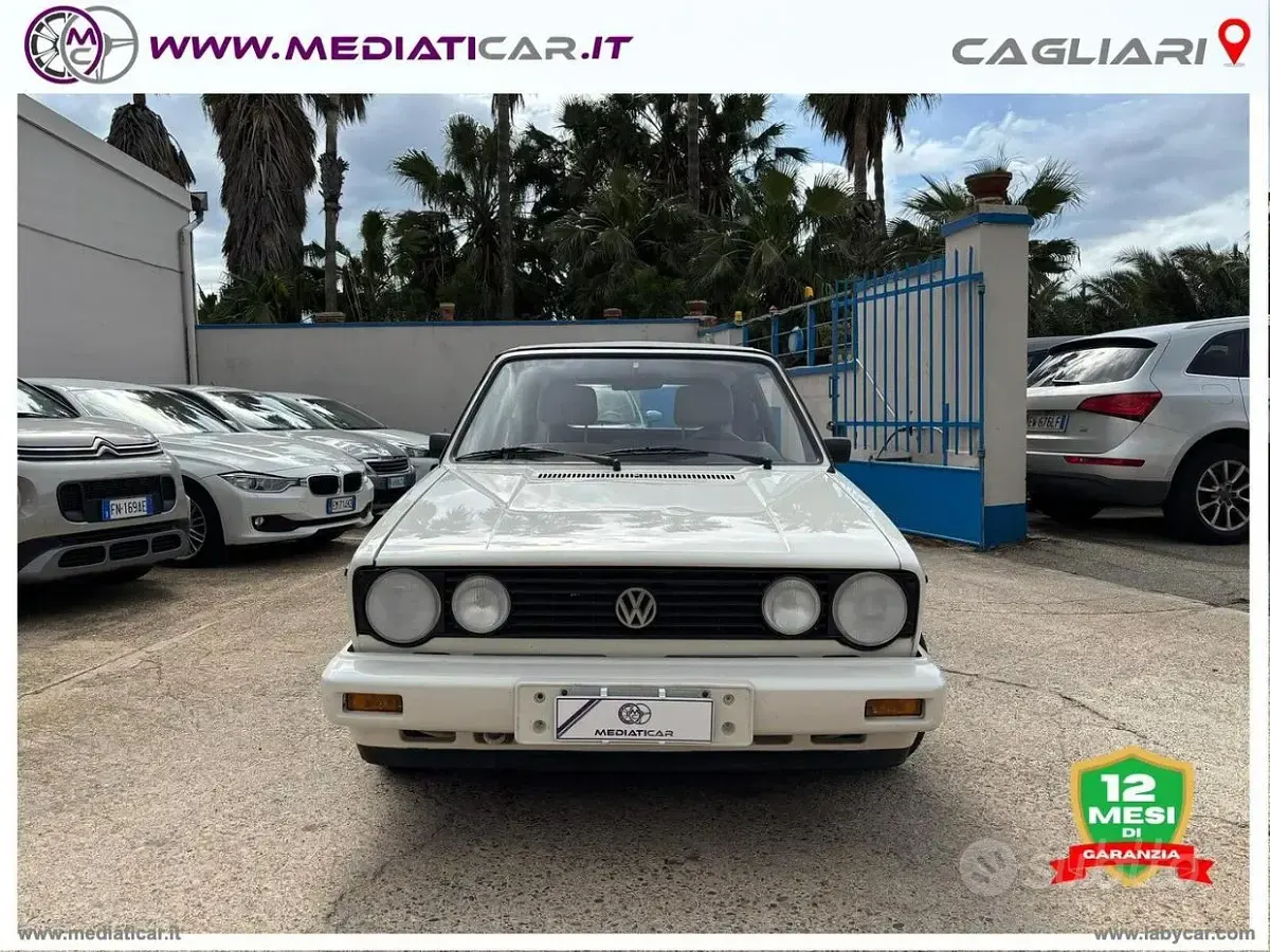 Usata VW Golf Cabriolet 73 CV (53 kW) 1991 Bianco Cabrio