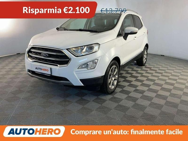 Usata Ford Ecosport Titanium 125 CV (91 kW) 2018 Bianco SUV