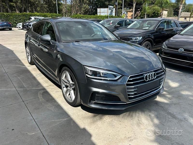 Usata Audi A5 S-Line 190 CV (139 kW) 2018 Grigio Berlina