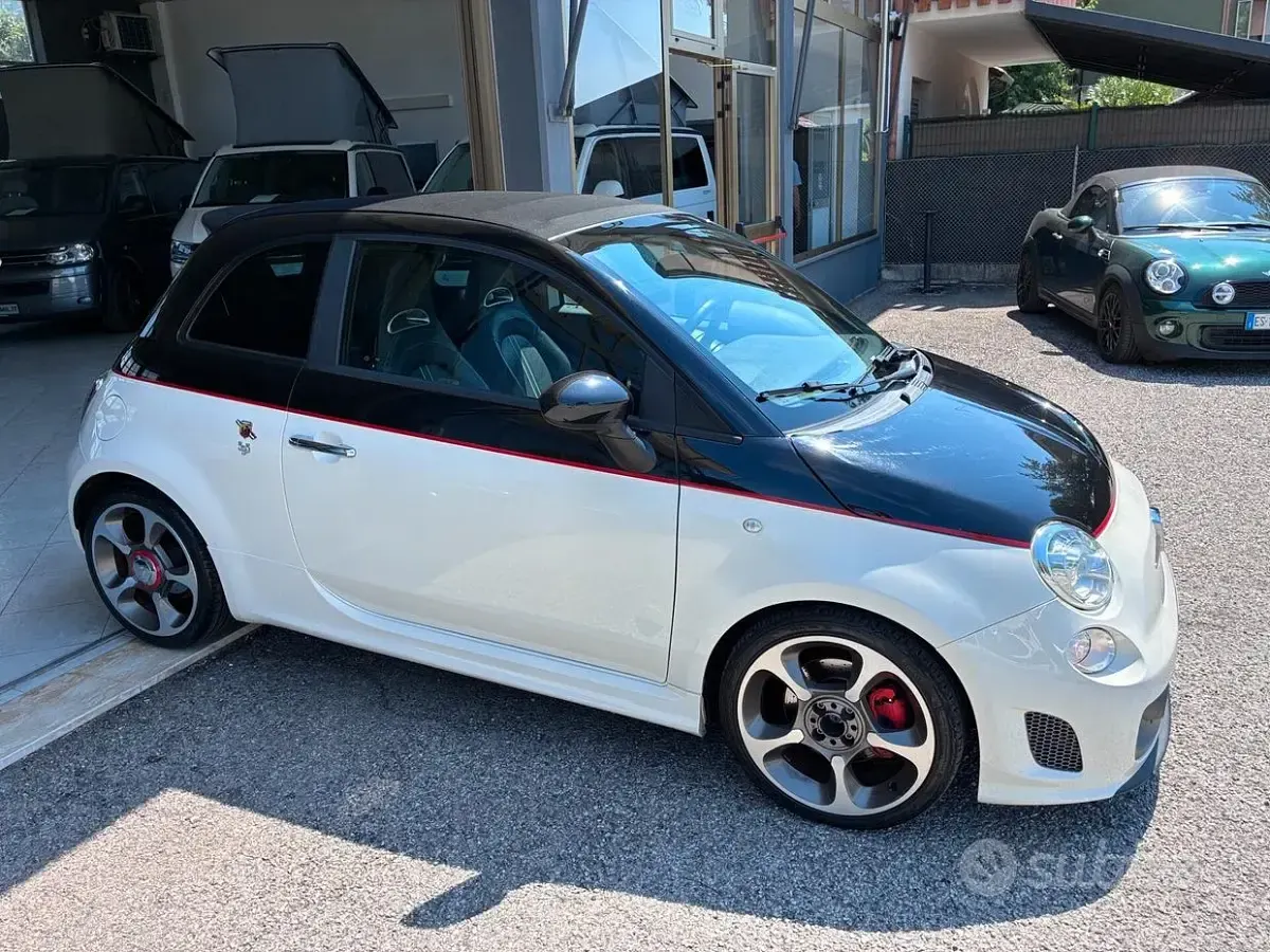 Usata Abarth 595C Turismo 160 CV (117 kW) 2014 Bianco Cabrio
