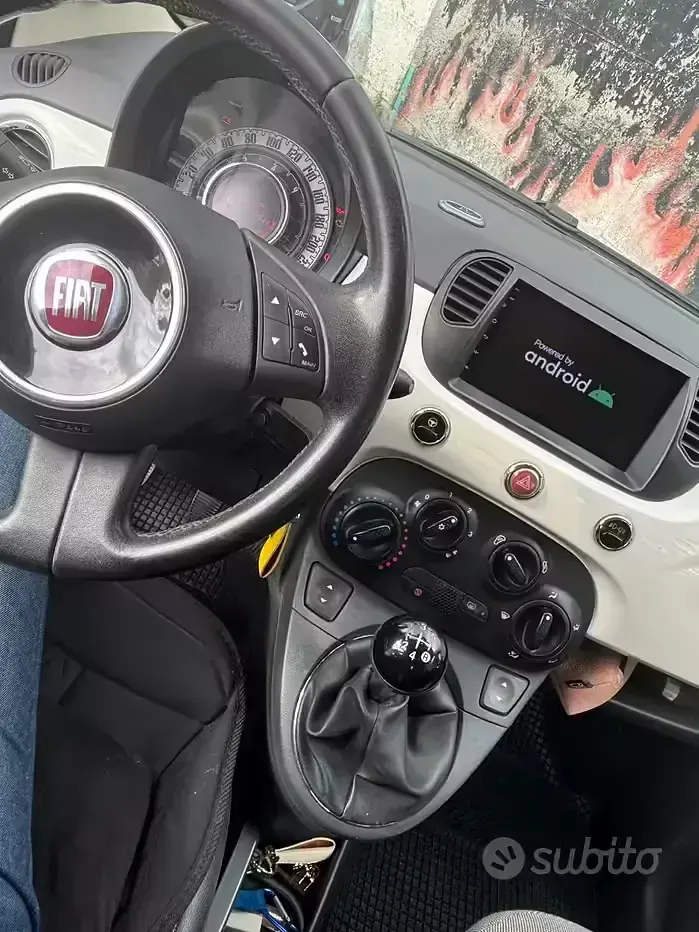 Usata Fiat 500 95 CV (69 kW) 2013 Bianco Cabrio