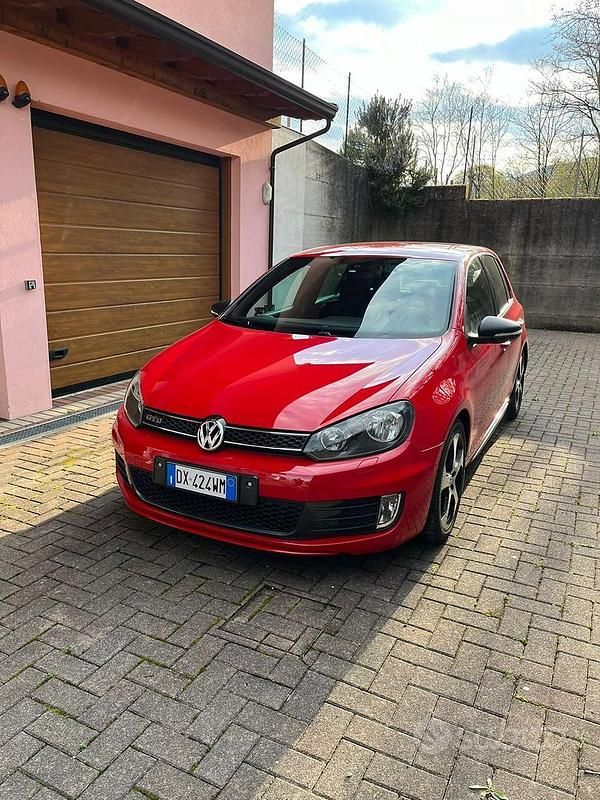Usata VW Golf VI GTD 170 CV (125 kW) 2010 Rosso Utilitaria