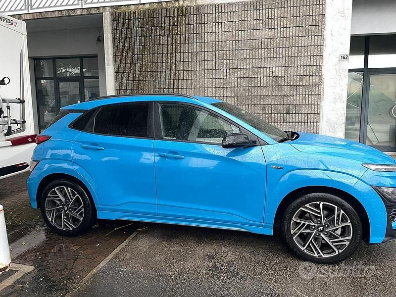 Usata Hyundai Kona N Line 120 CV (88 kW) 2021 Blu SUV