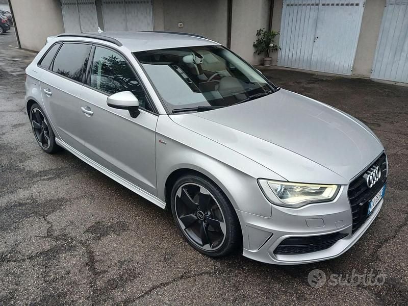 Usata Audi A3 S-Line 150 CV (110 kW) 2014 Grigio Berlina