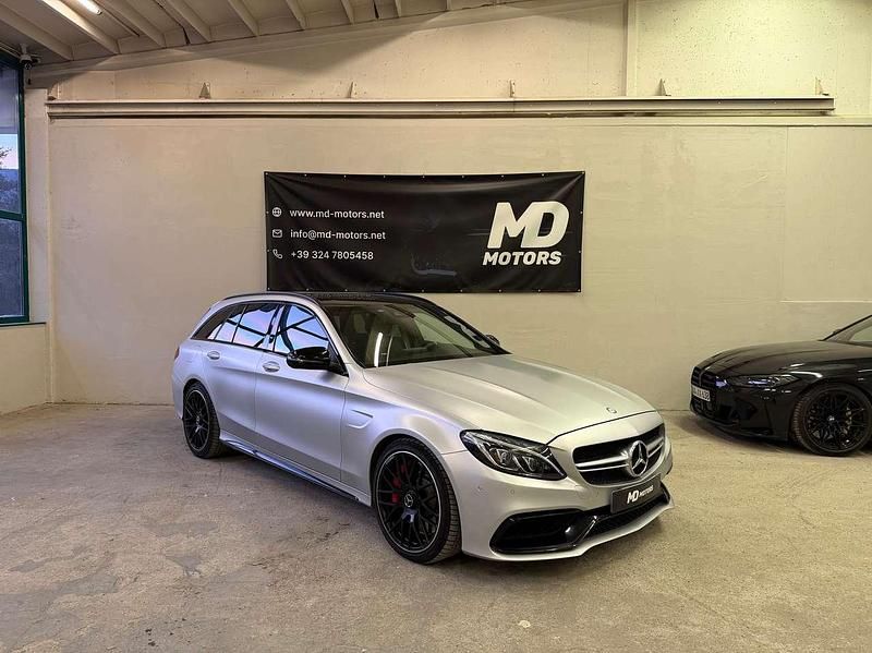 Usata Mercedes C63S AMG AMG 510 CV (375 kW) 2016 Designo magno iridium silver Station wagon