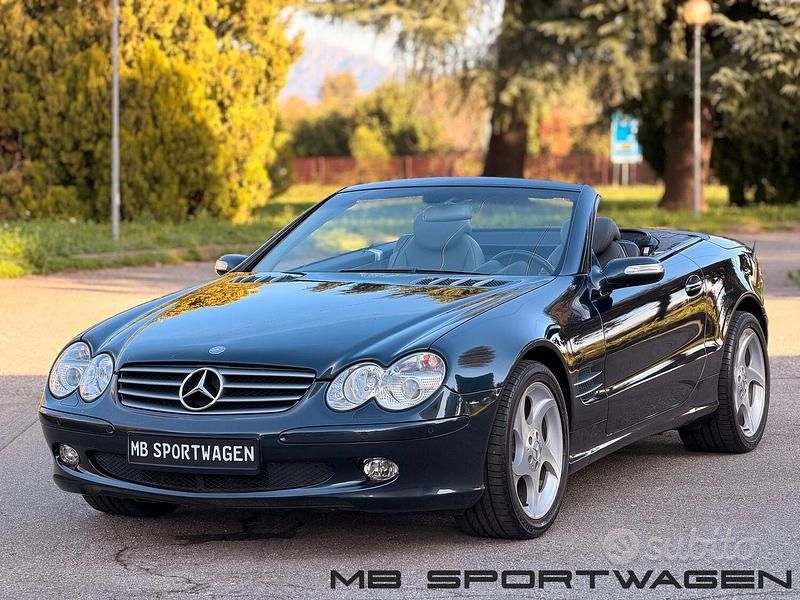 Usata Mercedes SL500 245 CV (180 kW) 2004 Verde Cabrio