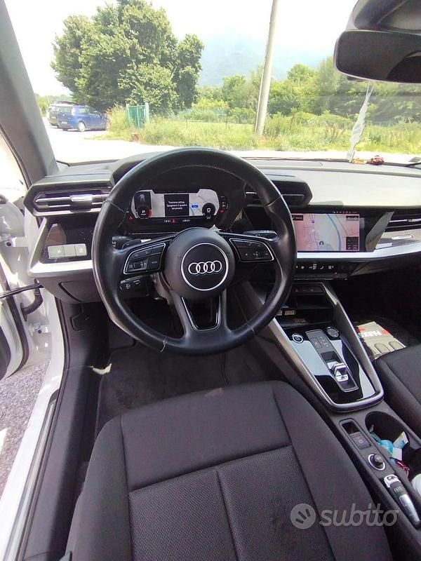 Usata Audi A3 Advanced 116 CV (85 kW) 2021 Bianco Berlina