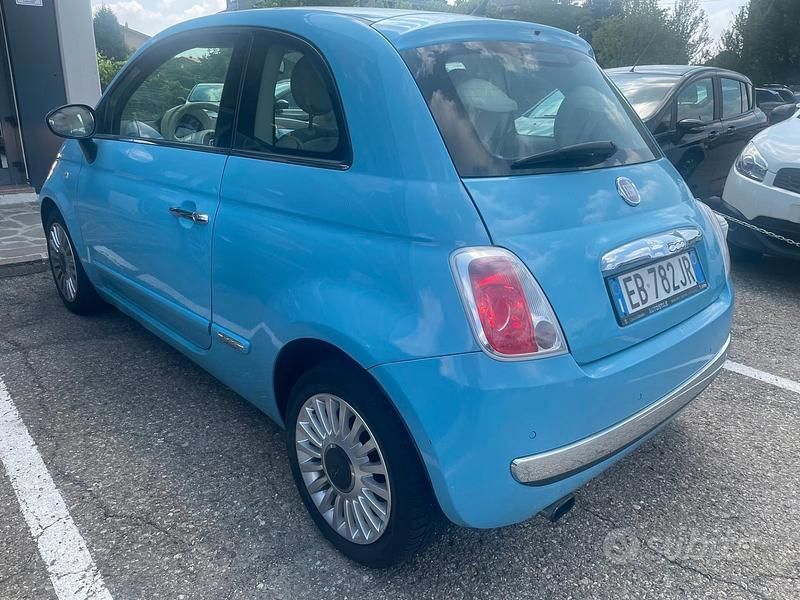 Usata Fiat 500 Lounge 86 CV (63 kW) 2010 Blu Berlina