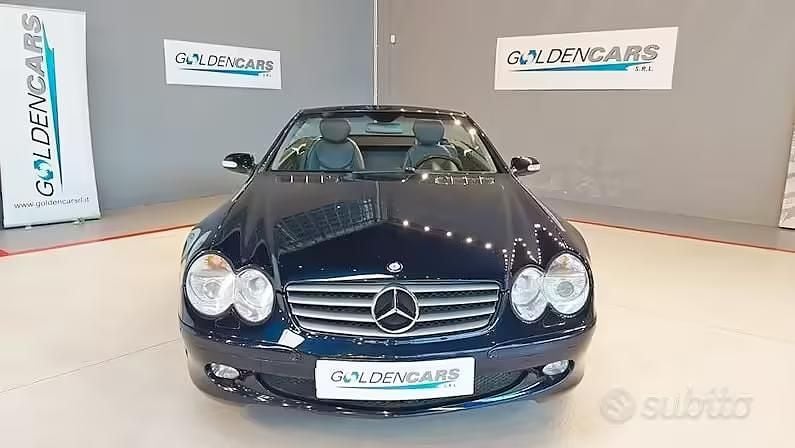 Usata Mercedes SL500 307 CV (225 kW) 2006 Blu Cabrio