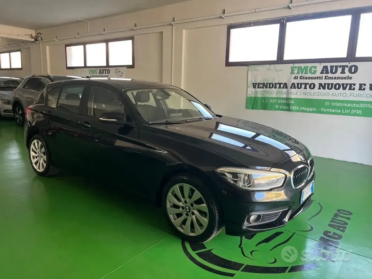 Usata BMW 118 Advantage 150 CV (110 kW) 2016 Nero Utilitaria