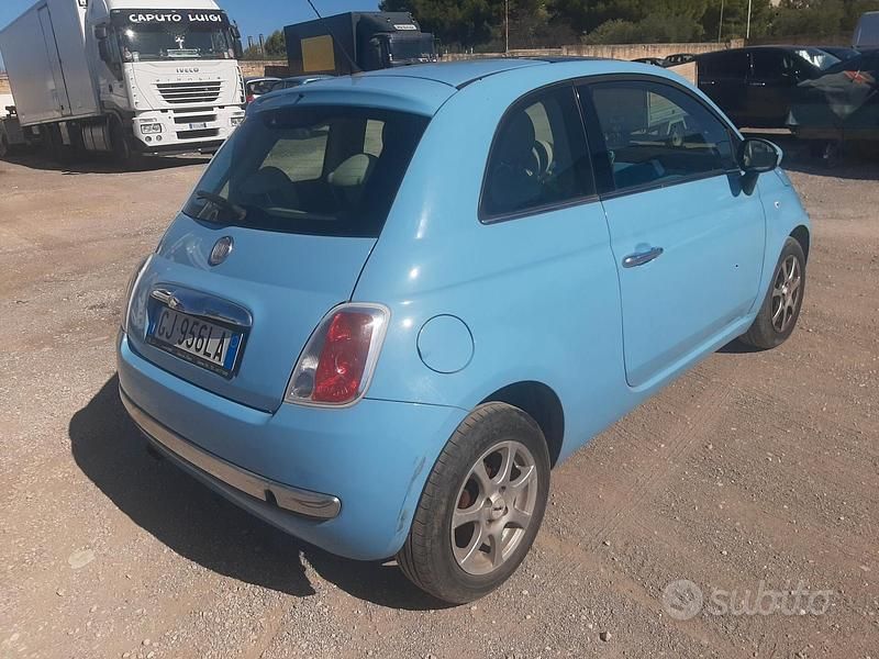 Usata Fiat 500 Lounge 85 CV (62 kW) 2011 Blu Berlina