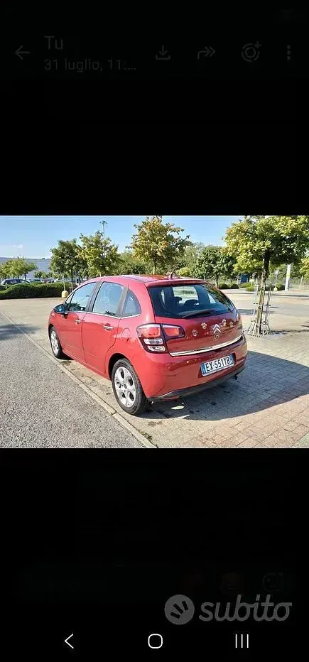 Usata Citroën C3 82 CV (60 kW) 2014 Rosso Berlina