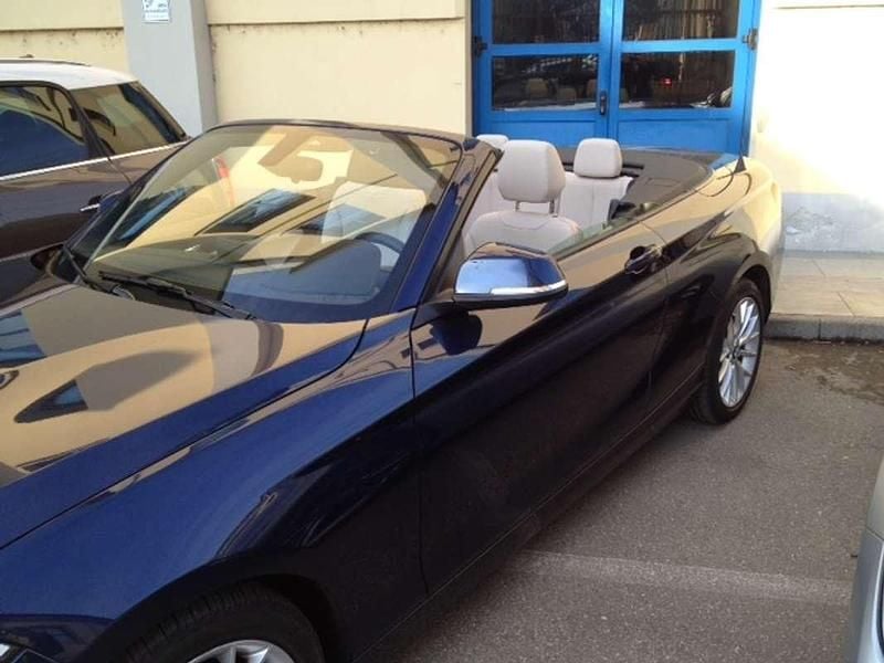 Usata BMW 218 Advantage 136 CV (100 kW) 2016 Blu/azzurro Cabrio