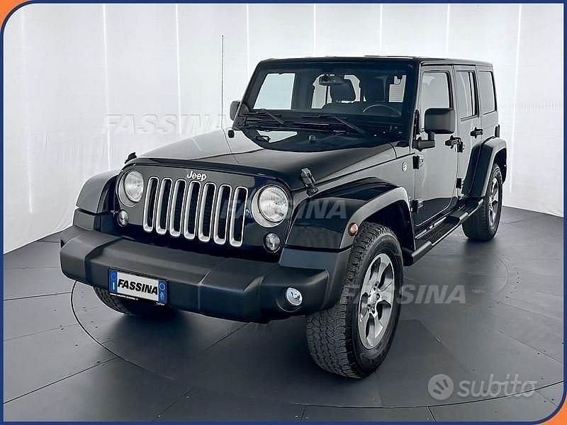 Usata Jeep Wrangler Sahara 200 CV (147 kW) 2018 Nero SUV