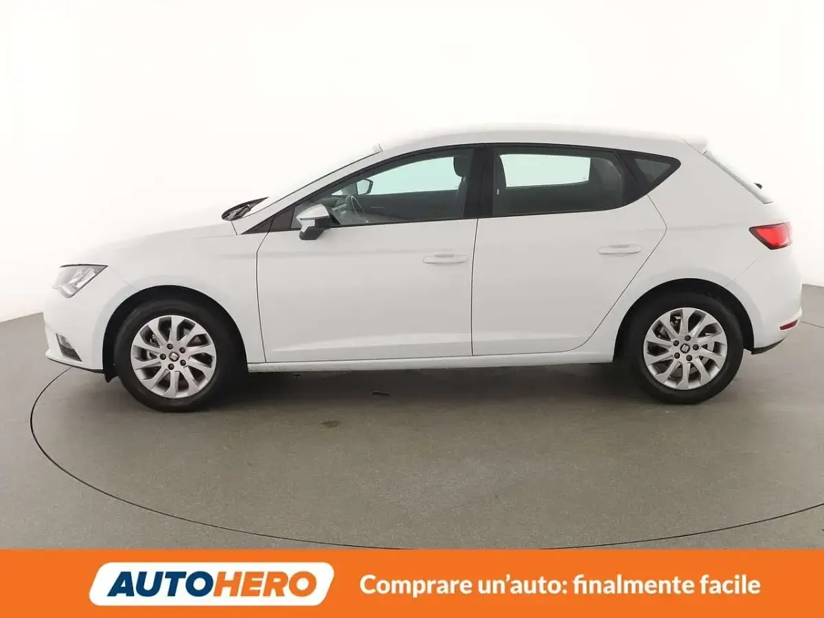 Usata Seat Leon Style 110 CV (80 kW) 2016 Bianco Utilitaria