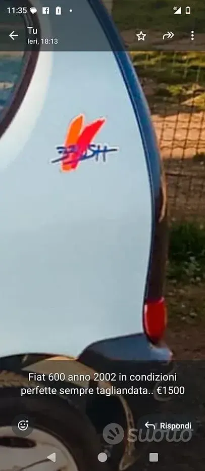 Usata Fiat 600 54 CV (39 kW) 2002
