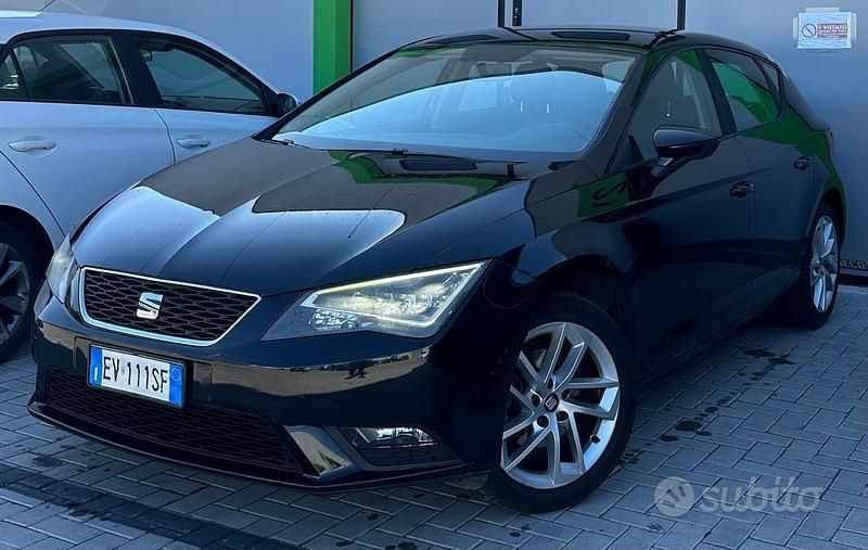 Usata Seat Leon Business 105 CV (77 kW) 2014 Nero Berlina