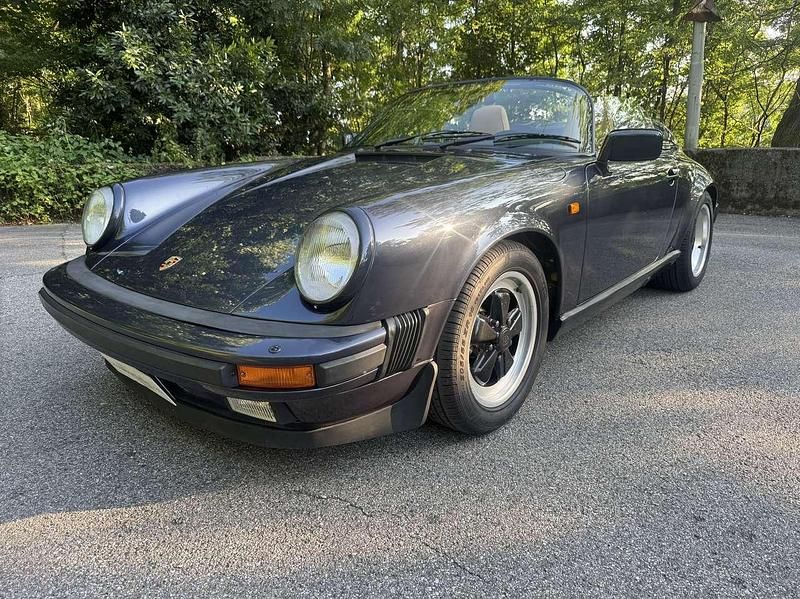 Usata Porsche 911 218 CV (160 kW) 1987 Blu/azzurro Cabrio