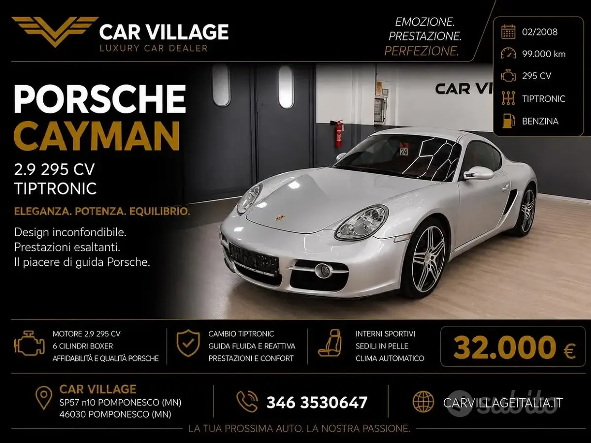 Usata Porsche Cayman 295 CV (216 kW) 2008 Coupé