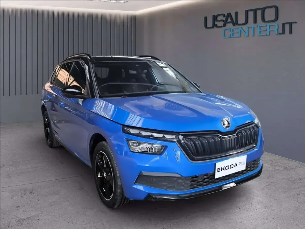 Usata Skoda Kamiq Monte Carlo 150 CV (110 kW) 2023 Blu race metallizzato nero tul SUV