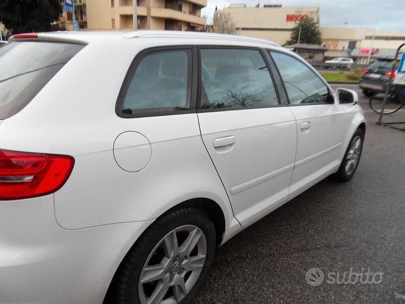 Usata Audi A3 Attraction 105 CV (77 kW) 2011 Bianco Utilitaria
