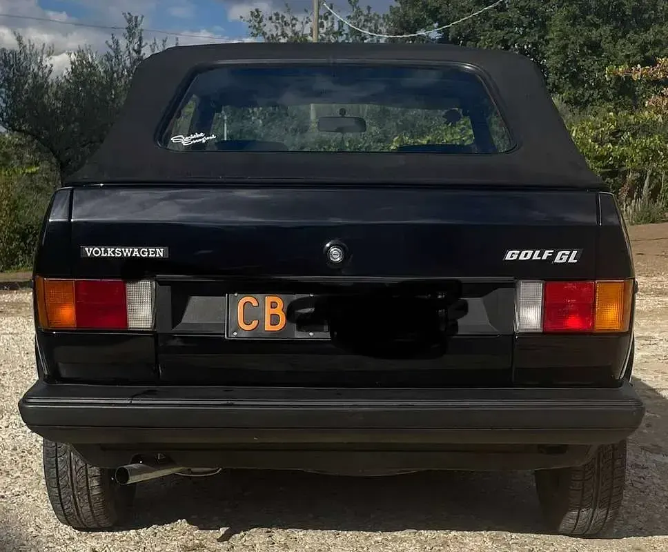 Usata VW Golf Cabriolet 50 CV (36 kW) 1983 Nero Cabrio