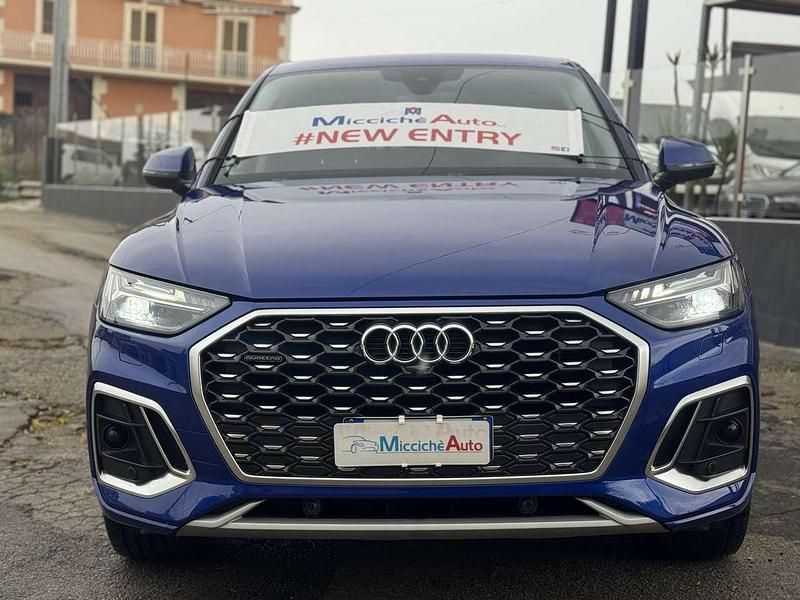 Usata Audi Q5 Sportback S-Line 204 CV (150 kW) 2021 Blu SUV