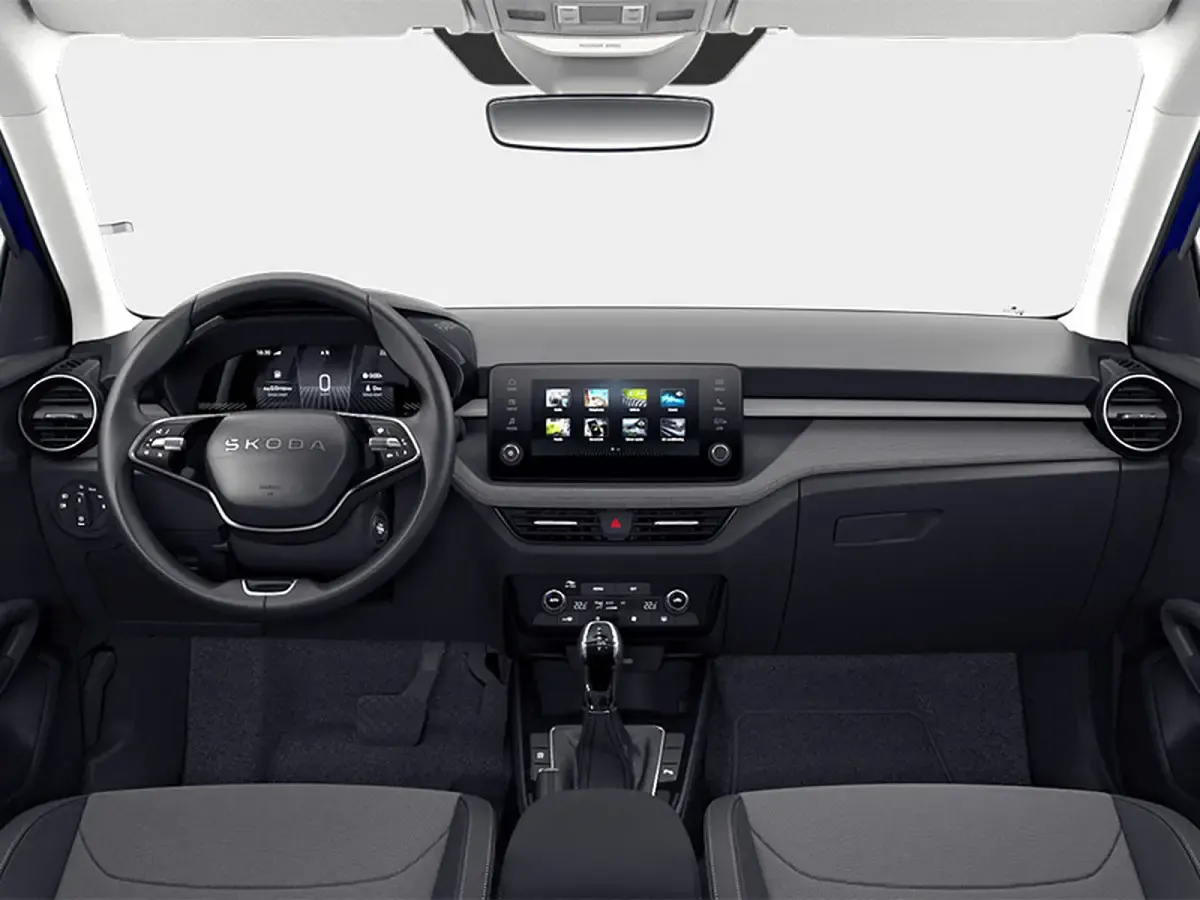 Nuova Skoda Fabia 116 CV (85 kW) 2026 Blu race metallizzato nero tulipano perl Utilitaria