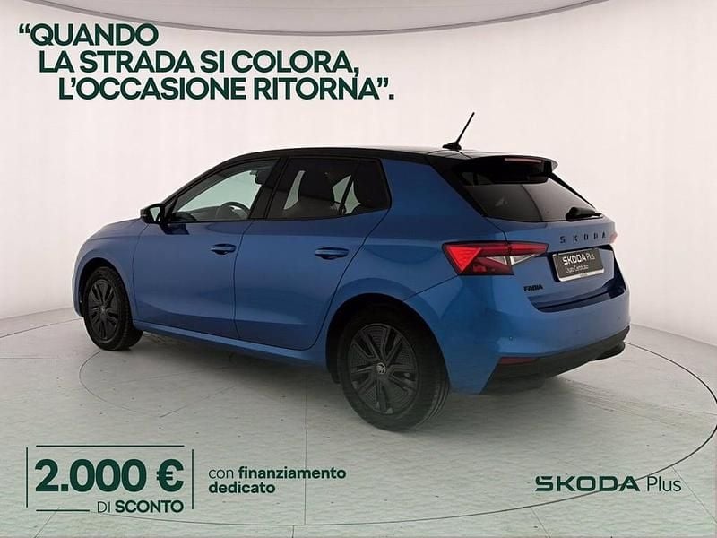 Usata Skoda Fabia 80 CV (58 kW) 2025 Blu race metallizzato nero tulipano perlato Utilitaria