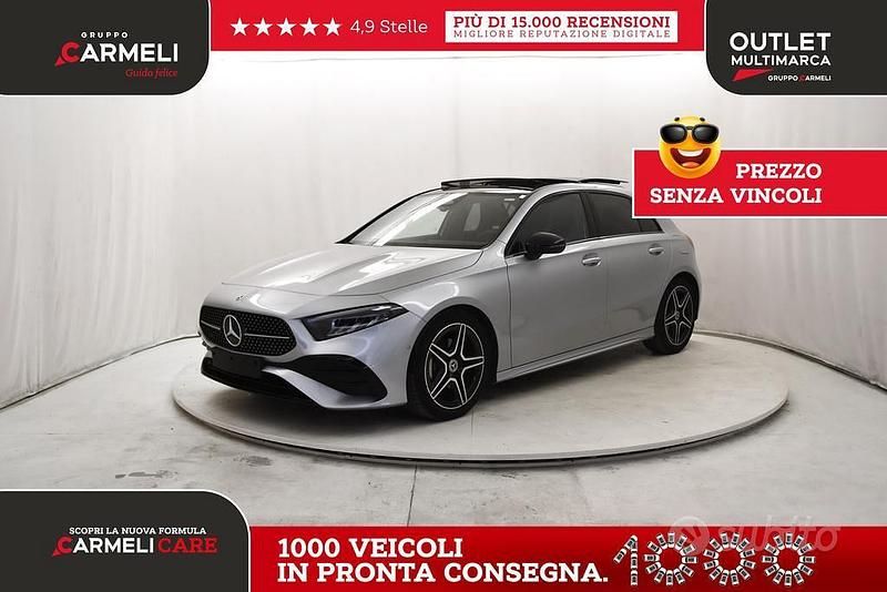Usata Mercedes A180 AMG line 136 CV (100 kW) 2025 Argento hightech Berlina