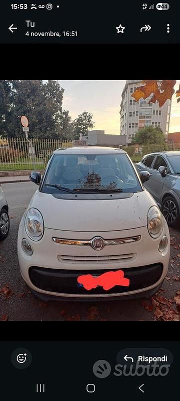 Usata Fiat 500L 85 CV (62 kW) 2014 Bianco Monovolume