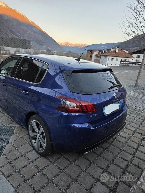 Usata Peugeot 308 GT-line 2019 Blu Berlina
