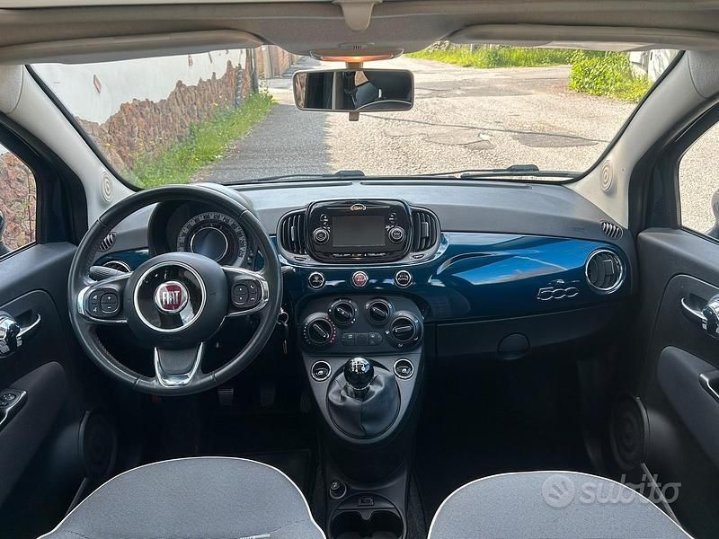 Usata Fiat 500 69 CV (50 kW) 2019 Blu Utilitaria