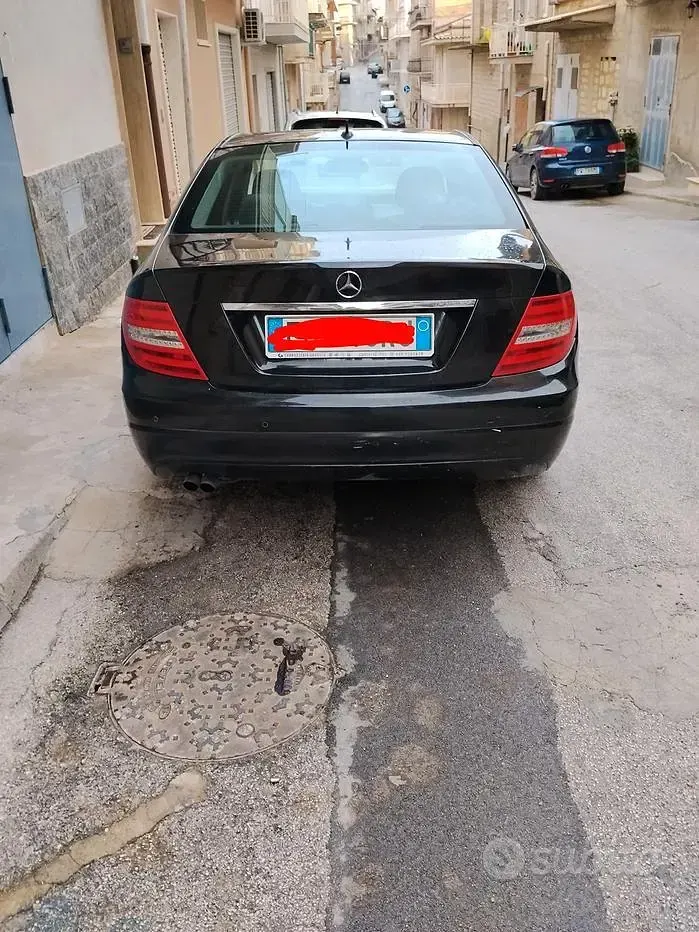 Usata Mercedes C200 2012 Nero Berlina