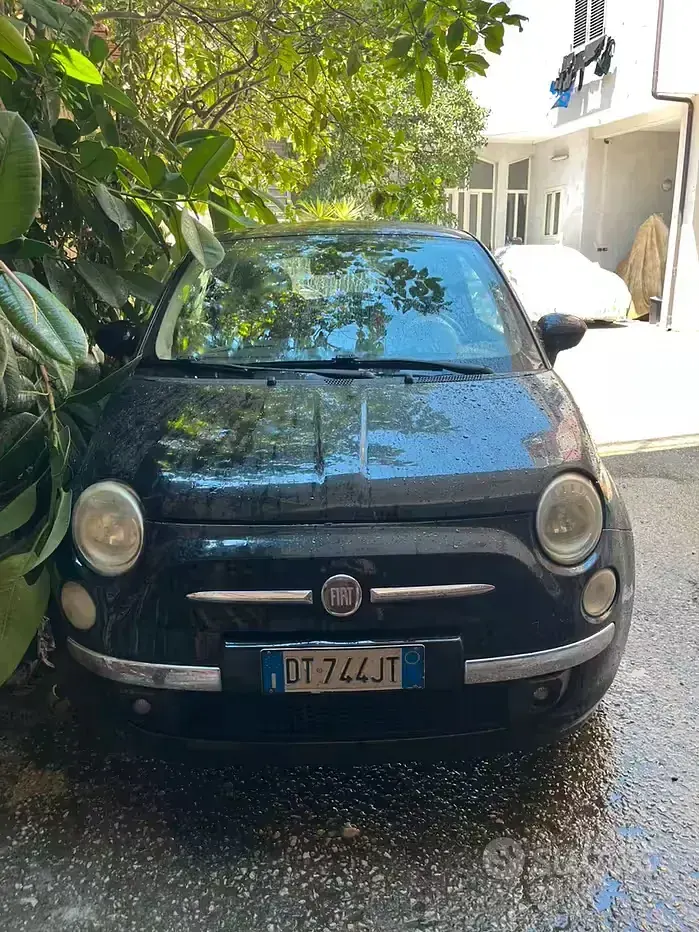 Usata Fiat 500 100 CV (73 kW) 2009 Nero Cabrio