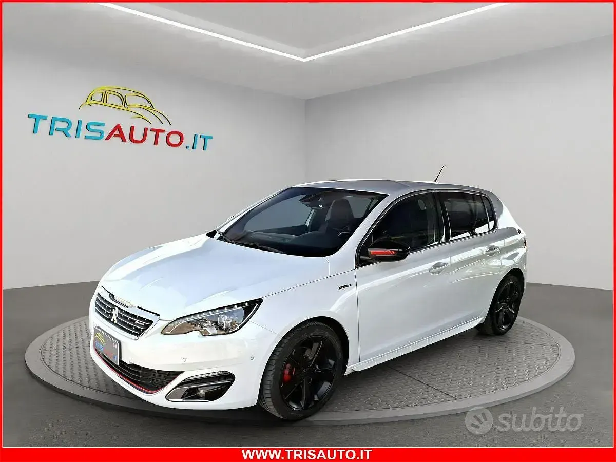 Usata Peugeot 308 GT-line 120 CV (88 kW) 2015 Bianco Utilitaria