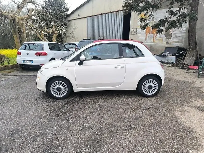 Usata Fiat 500 Lounge 95 CV (69 kW) 2011 Bianco Cabrio