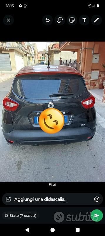 Usata Renault Captur 90 CV (66 kW) 2014 Nero SUV